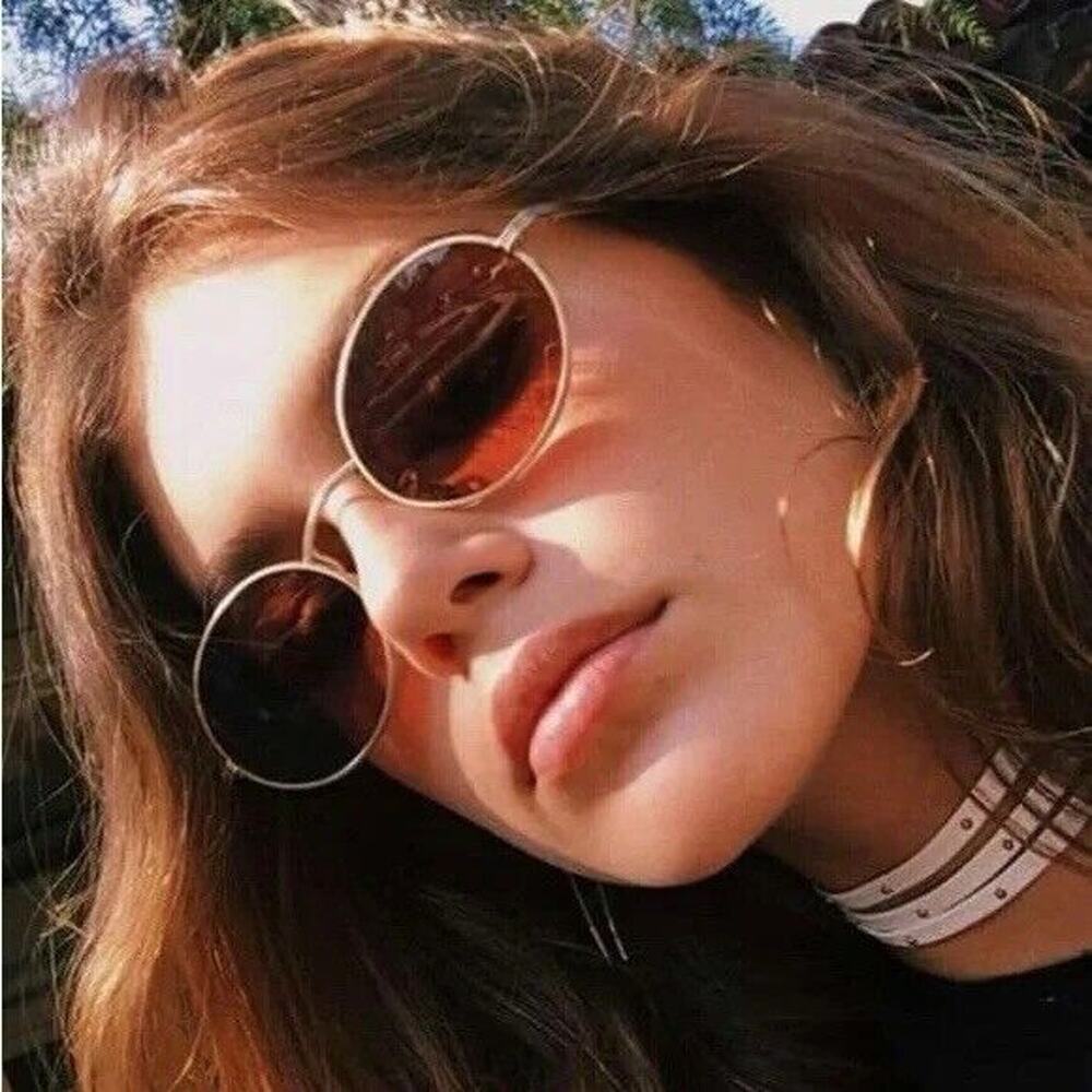 PRADA PR 65ZS ZVN02Z Pale Gold Orange Lenses Sunglasses Unisex AUTHENTIC - Picture 10 of 11